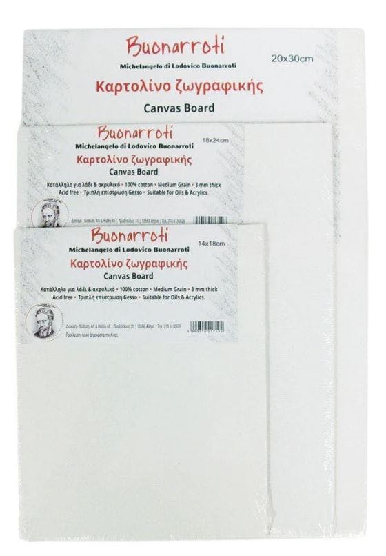 Καρτολίνο Ζωγραφικής  3mm  35x45cm με βαμβακερό καμβά