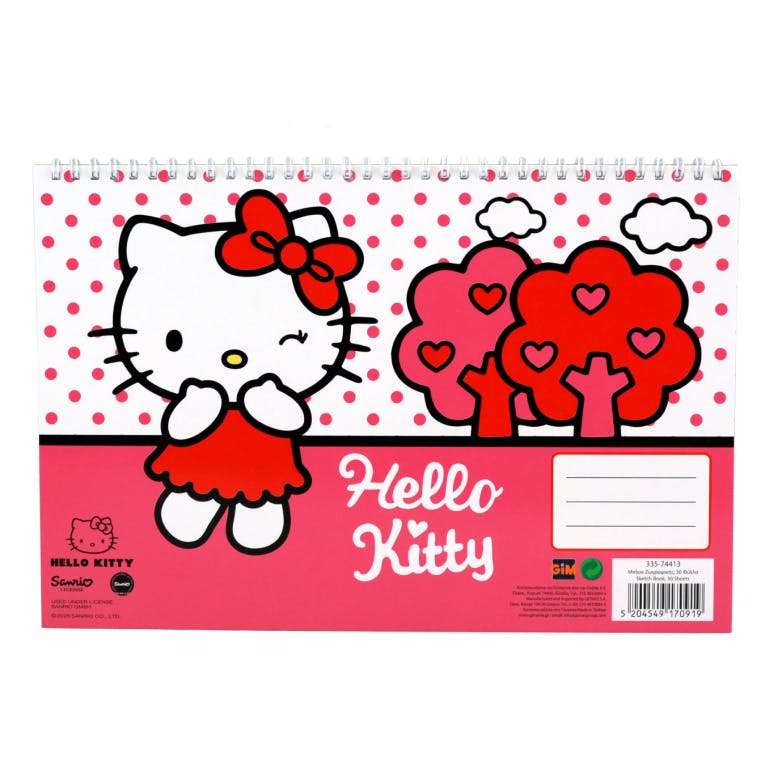 Gim Α4 Μπλοκ Ζωγραφικής HELLO KITTY 30 φύλλων 335-74413