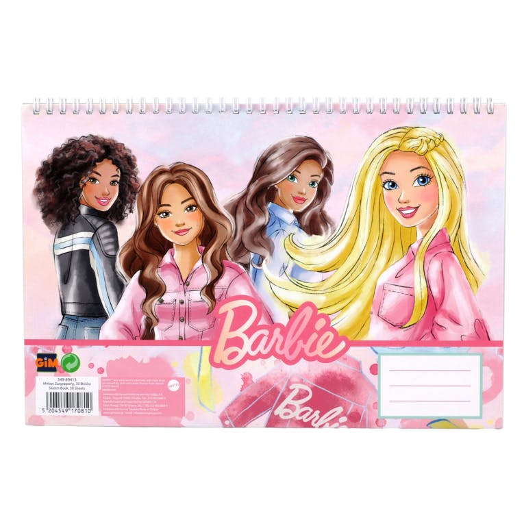 Gim A4 Μπλοκ Ζωγραφικής BARBIE PAINTS  30 φύλλων 349-89413