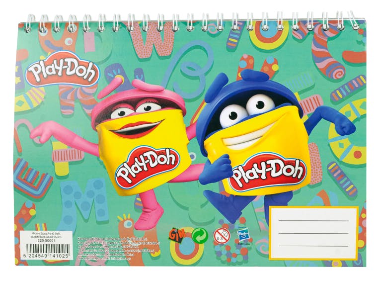 Gim A4 Μπλοκ Ζωγραφικής PLAY-DOH  40 φύλλων 320-50001