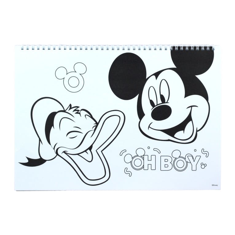 GIM - Gim A4 Μπλοκ Ζωγραφικής με Αυτοκόλλητα  MICKEY COOK 40 φύλλων 23x33cm  340-91416