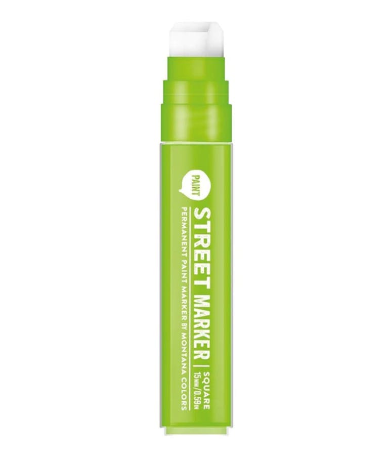 MTN Montana STREET PAINT PERMAMENT MARKER 15mm/0.59in SQUARE- GUACAMOLE GREEN