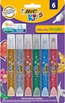 Bic Glitter Glue  Χρυσόκολλα Χειροτεχνίας Σετ 6 τεμαχίων 893269