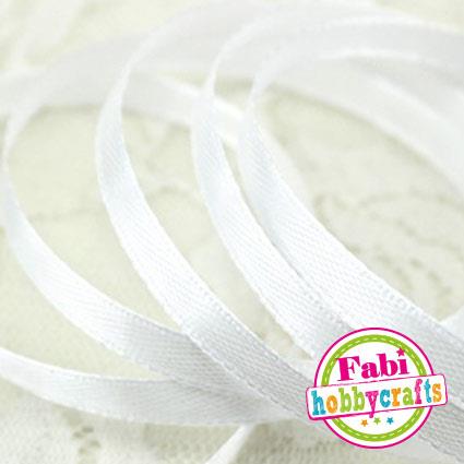 FABI CRAFT - Fabi Craft Κορδέλα Σατέν Λευκή 6mm x 46m 130247