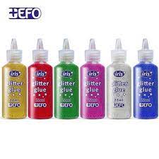 EFO+ - EFO IRIS Glitter Glue Κόλλα Σε Μπουκαλάκι 22ml 6 χρώματα 302211