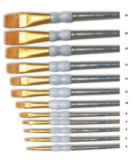 CRAFTISTICO - Craftistico Πινέλο Χειροτεχνίας Σειρά 810 Πλακέ Νο 18  CR810018