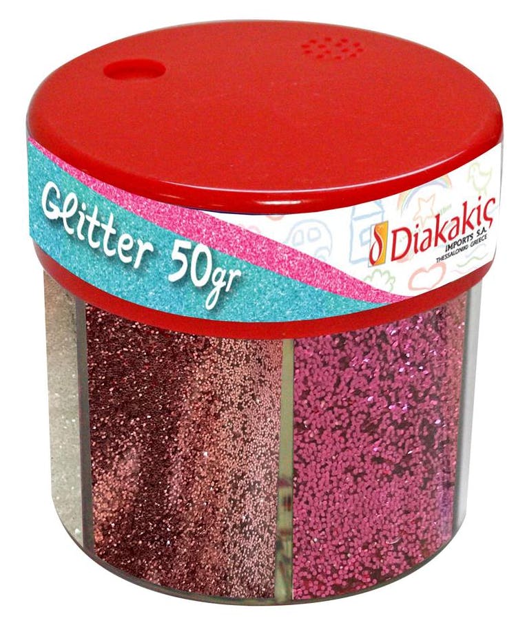 The Littlies Χρυσόσκονη Glitter σε Αλατιέρα 6 Παλ Χρώματα των  50 γρ Diakakis 646901