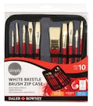 Daler Rowney Oil Brushes Simply Κασετίνα με Πινέλα Ζωγραφικής για χρώματα Λαδιού 10 τεμαχίων με φερμουάρ 216949010