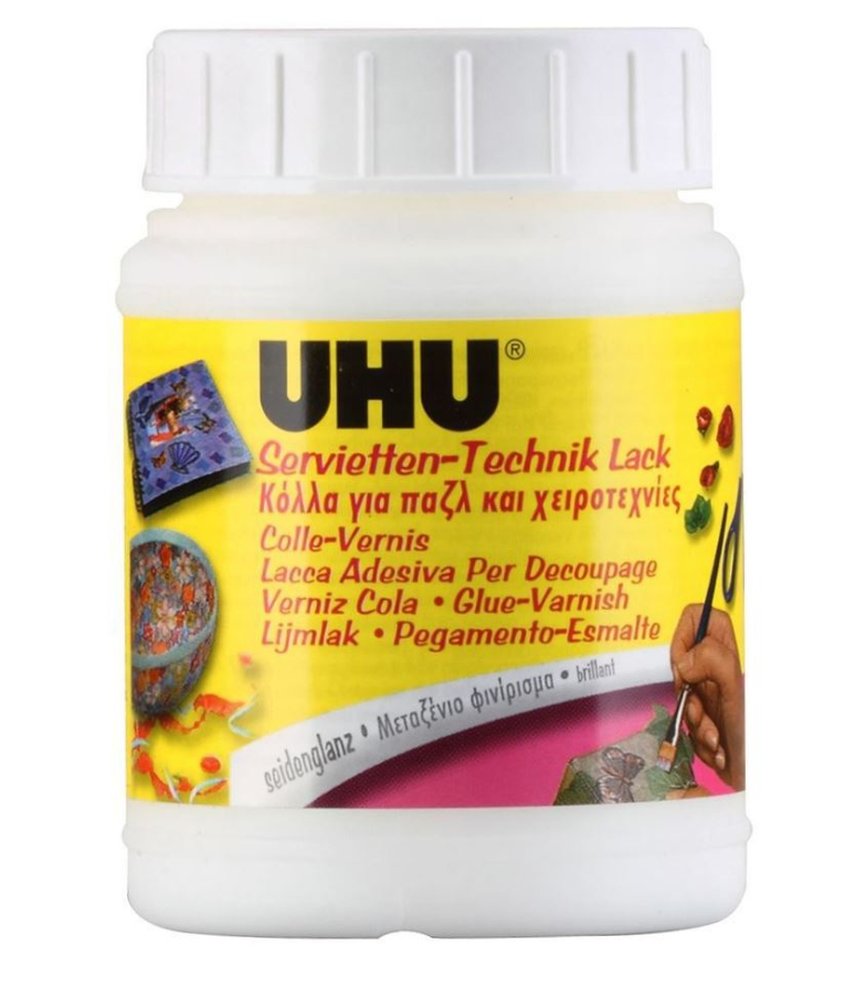 UHU - Κόλλα  varnish 150ml 47438 κατάλληλη για Παζλ