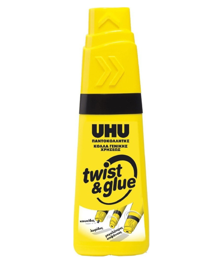 UHU - Υγρή κόλλα  Twist & Glue 90ml ΜΕΓΑΛΗ U10374