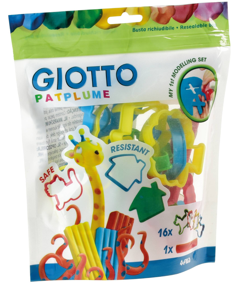 GIOTTO - Σετ καλούπια πλαστελίνης Giotto patplume 16 τεμάχια και 1 πλάστης Φόρμες σε Blister 688700