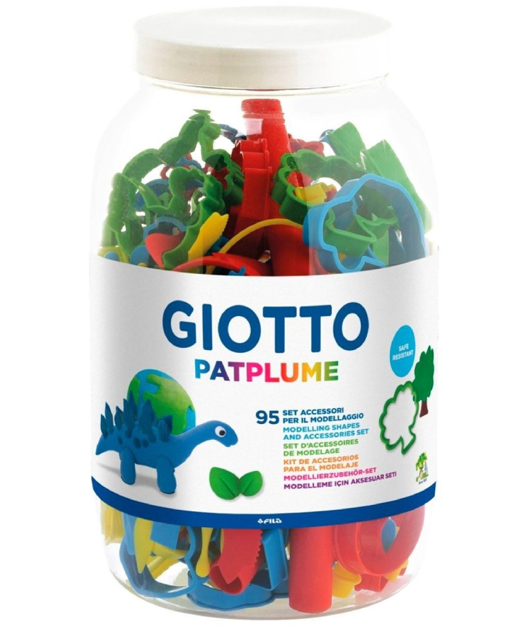 GIOTTO - Giotto Εργαλεία Πλαστελίνης - Πηλού σε Γυάλα 95 Τεμαχίων (διάφορα σχέδια-φορμες) PATPLUME 688800