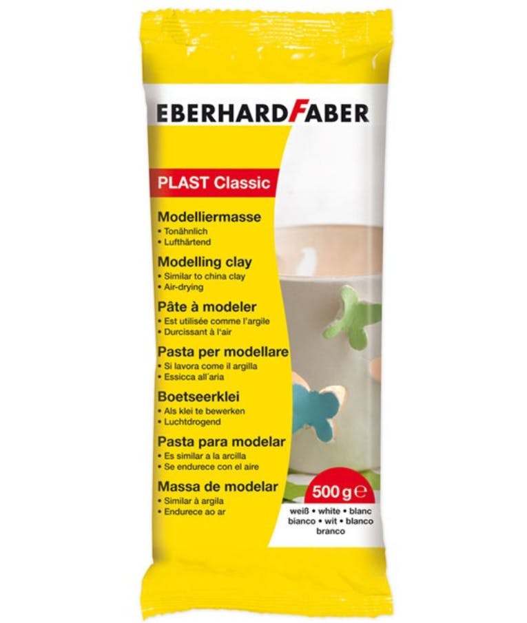 EberhardFaber Modelling Clay Πηλός Λευκός (Στεγνώνει με τον Αέρα)  500gr 570301