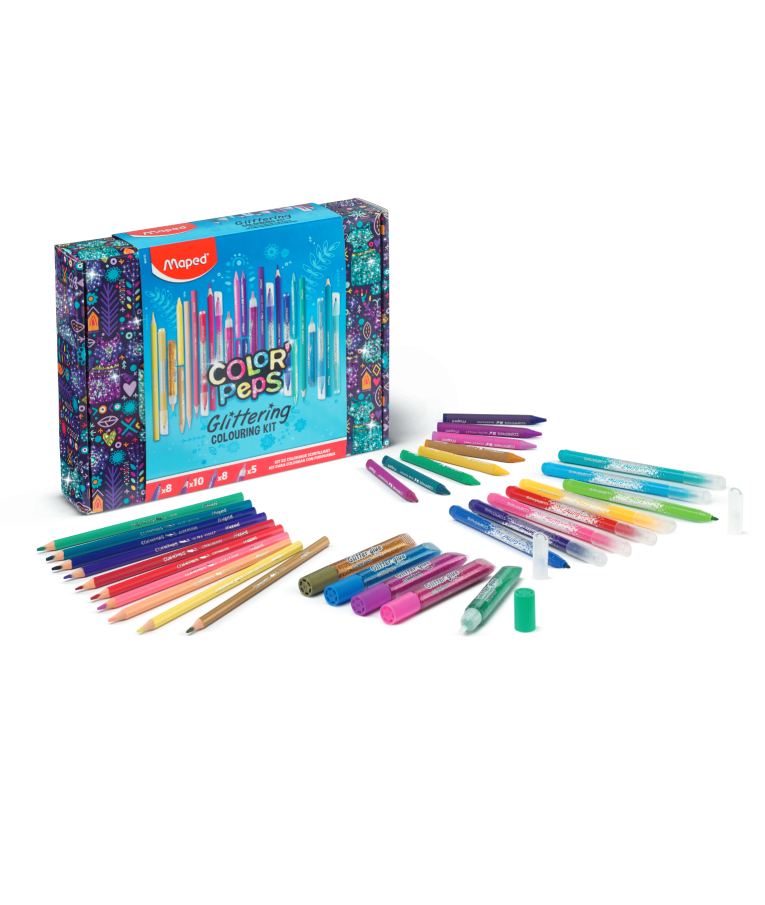 MAPED - Maped COLOR PEPS Glittering Colouring Set Σετ Ζωγραφικής με Glitter 984722