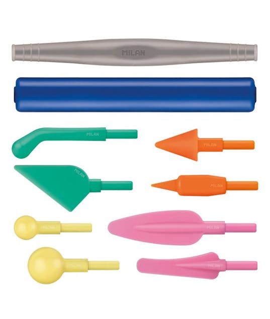 MILAN - Milan Εργαλεία Πηλού Πλαστικά Με 2 Λαβές και 8 Άκρα Modeling Tools Διάφορα Χρώματα 9194110