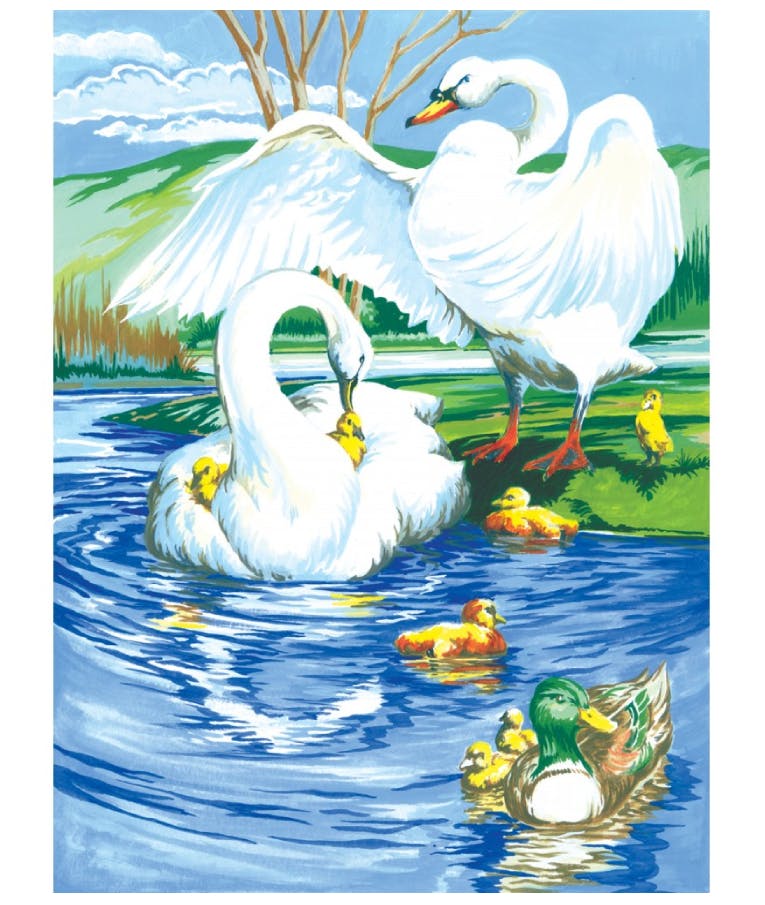Painting by Numbers - Ζωγραφική με Νούμερα ΚΥΚΝΟΙ 20x30cm Ηλικία 8+ PJS13-3T