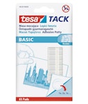 Κόλλα πλαστελίνη Tesa tack basic λευκή 65 pads 58530-00000