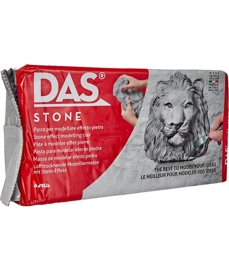 Das-Fila Πηλός Γκρι Stone 1 kg χειροτεχνίας (Στεγνώνει με τον Αέρα) Air Dry Modelling Clay Bar 348200