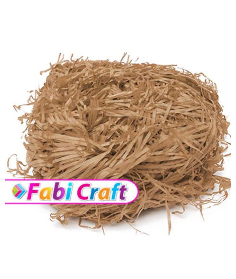 FABI CRAFT - Fabi Craft Χόρτο Χάρτινο Χειροτεχνίας - Shredded Paper 200γρ Καφέ 892022