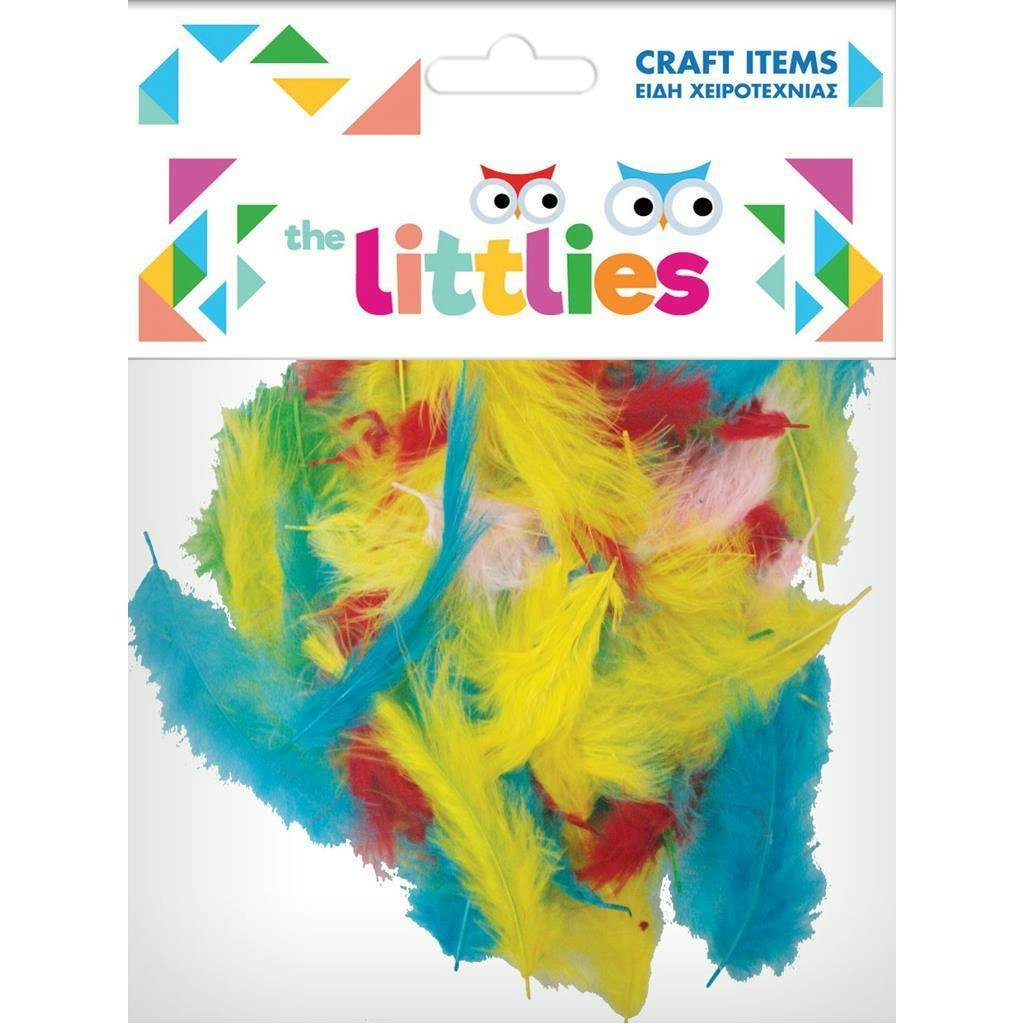 The Littles Φτερά Χειροτεχνίας Μικρά Πολύχρωμα - Craft Feathers Πακέτο 6gr  Diakakis 646615