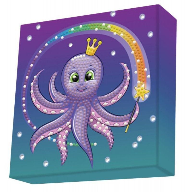 Diamond Dotz Κατασκευή Ψηφιδωτό - Diamon Dotting Kit Dotz Box Kit Magic Octopus 15x15 εκ. Beginner DBX.063