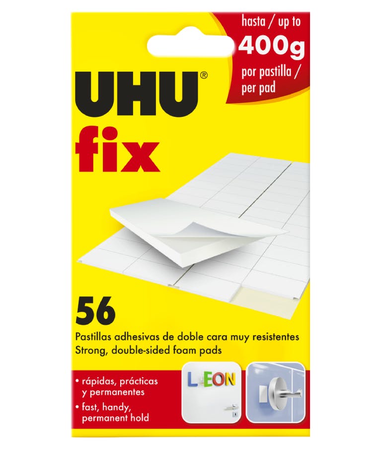 UHU -  Fix Αυτοκόλλητο Διπλής Όψης Αφρώδες 56 Pads