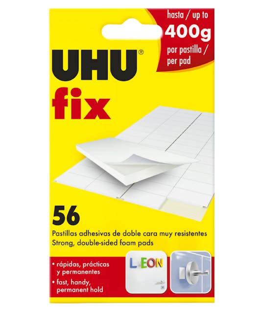 UHU -  Fix Αυτοκόλλητο Διπλής Όψης Αφρώδες 56 Pads