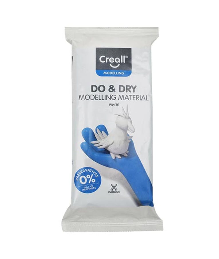 Creall Do & Dry Πηλός Λευκός 500 gr χειροτεχνίας (Στεγνώνει με τον Αέρα) Air Dry Modelling Clay Bar 53610