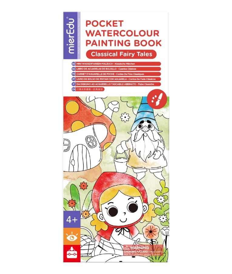  Pocket Watercolor Painting Book FAIRY TALES - Μίνι Βιβλίο Ζωγραφικής με Νερό FAIRY TALES | Ηλικία 3+ ME244