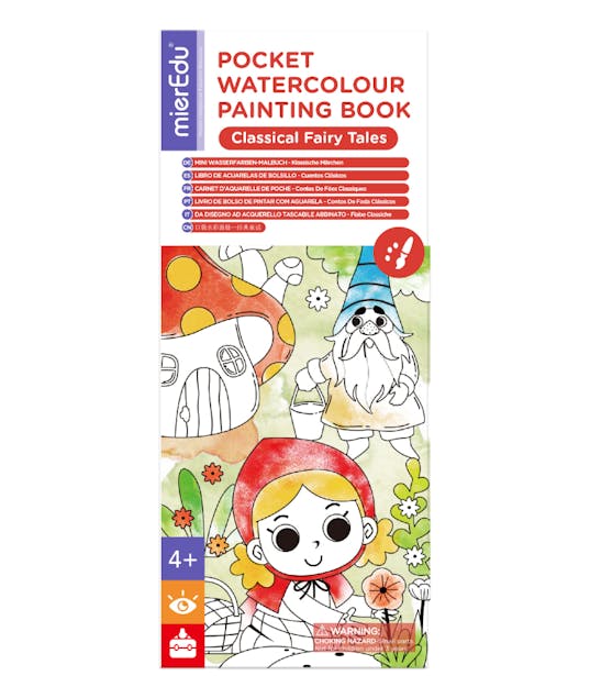 MIER EDU - Mier Edu Pocket Watercolor Painting Book FAIRY TALES - Μίνι Βιβλίο Ζωγραφικής με Νερό FAIRY TALES | Ηλικία 3+ ME244