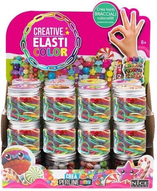 GIRABRILLA - Girabrilla Creative Elasti Color - Χρωματιστά Λαστιχάκια σε Βαζάκι για Βραχιόλια/Κολιέ  Ηλικία 8+  03007