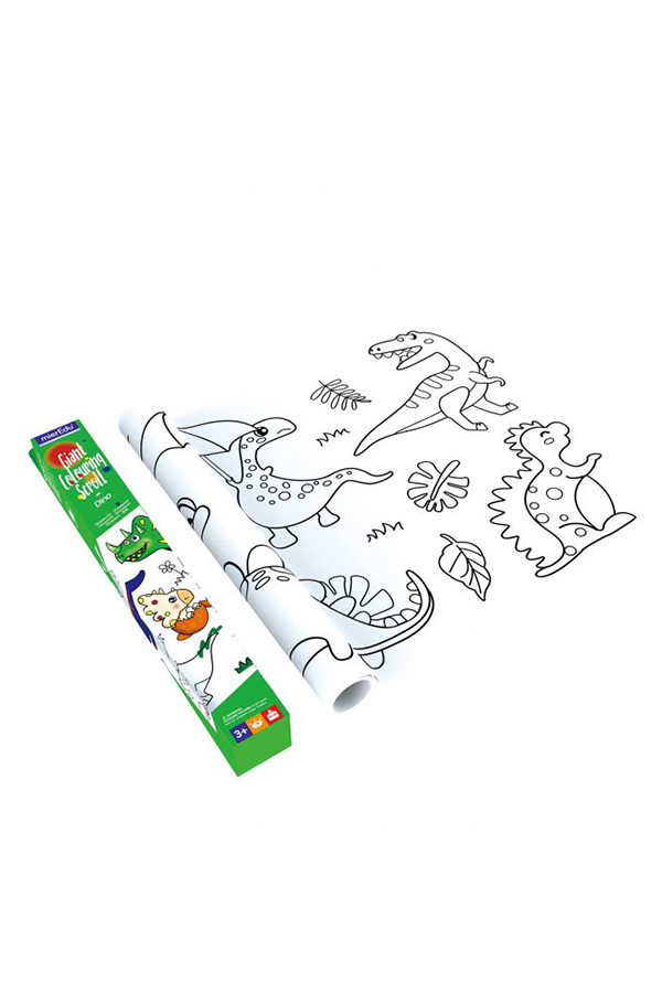 mierEDU Μεγάλο Ρολλό Ζωγραφικής Dino Giant Colouring Scroll 3mx30cm Ηλικία 3+   me245