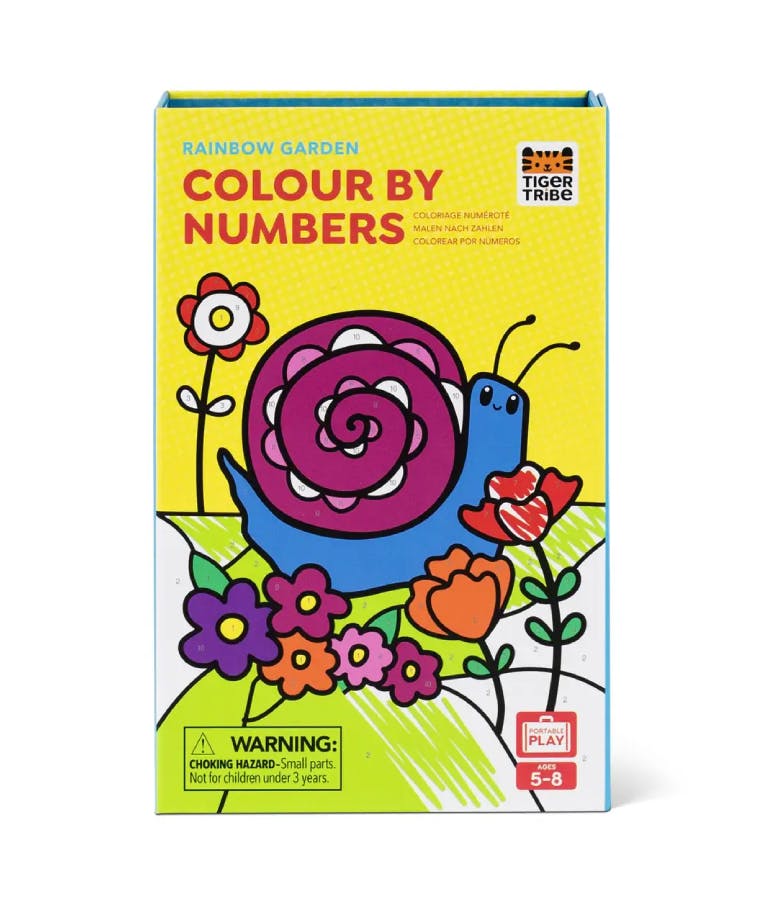 Tiger Tribe Colour by Numbers RAINBOW GARDEN Σετ Ζωγραφικής 20205