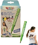 Toy Color Teenager Μαρκαδόροι Ζωγραφικής Για Ύφασμα 6τμχ Textile Fabric use