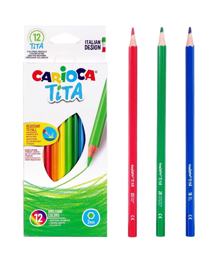 CARIOCA - Carioca Tita Σετ Ξυλομπογιές 3mm 12τμχ 3mm 42793