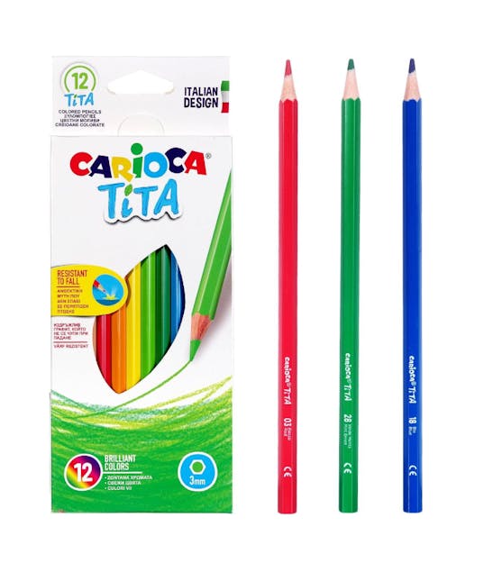 CARIOCA - Carioca Tita Σετ Ξυλομπογιές 3mm 12τμχ 3mm 42793