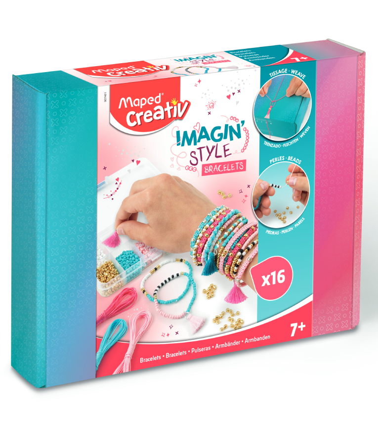 MAPED - Maped Creative IMAGIN STYLE BRACELETS Σετ Δημιουργίας με Χάντρες για  16 βραχιολάκια Ηλικία 7+  907401