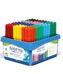 Giotto School Pack Σετ  108 Μαρκαδόρων (12 χρώματα από 9 μαρκ)Χρωματιστών Turbo Maxi σε καλαθάκι 524000
