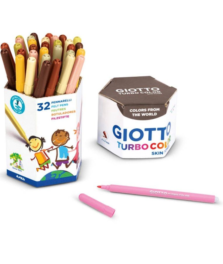 GIOTTO - Giotto Turbo Color Skin Tones Μαρκαδόροι Ζωγραφικής 32 χρώματα Skin tones 526500