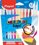  Color' Peps Oops Erasable Μαρκαδόροι Ζωγραφικής σετ 12 τεμαχίων που σβήνουν  844200