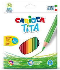 Carioca Tita Σετ Ξυλομπογιές 3mm 24τμχ 3mm 42794