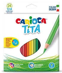CARIOCA - Carioca Tita Σετ Ξυλομπογιές 3mm 24τμχ 3mm 42794