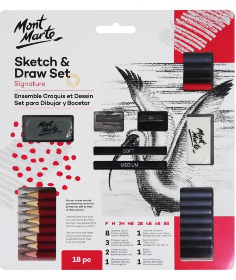  Sketch and Draw Set  Σετ Σχεδίου 18τμχ MONN003