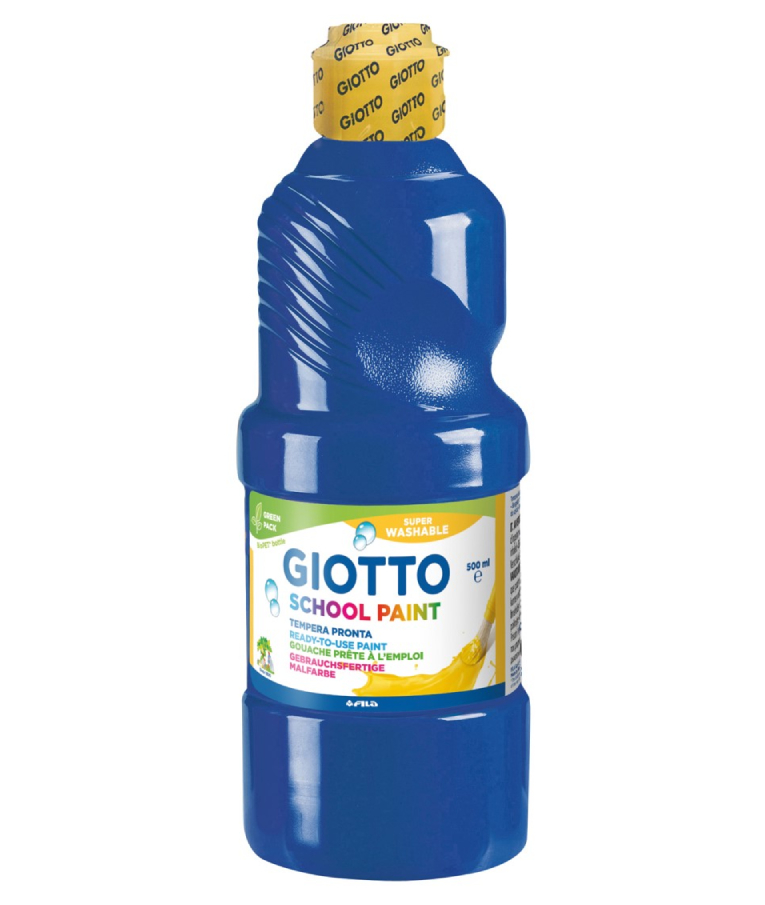 GIOTTO - Giotto Σχολική Τέμπερα Νερού Blue Μπλε School Paint 500ml  535317