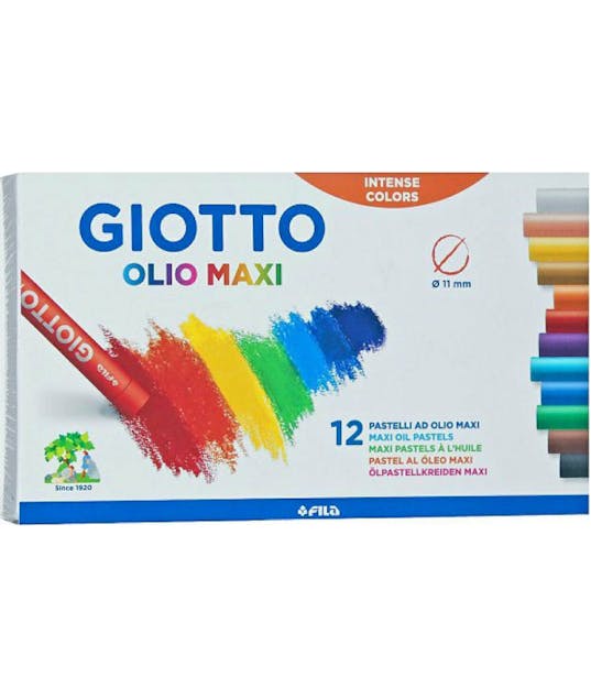 GIOTTO - Λαδοπαστέλ Giotto Olio Maxi Oil Pastel 12 χρωμάτων 293000-293400