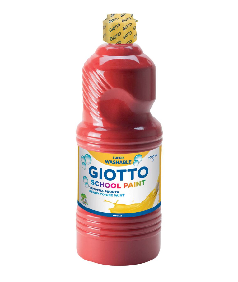 GIOTTO - Τέμπερα Giotto School Paint Scarlet Κόκκινο 1000ml 000535508