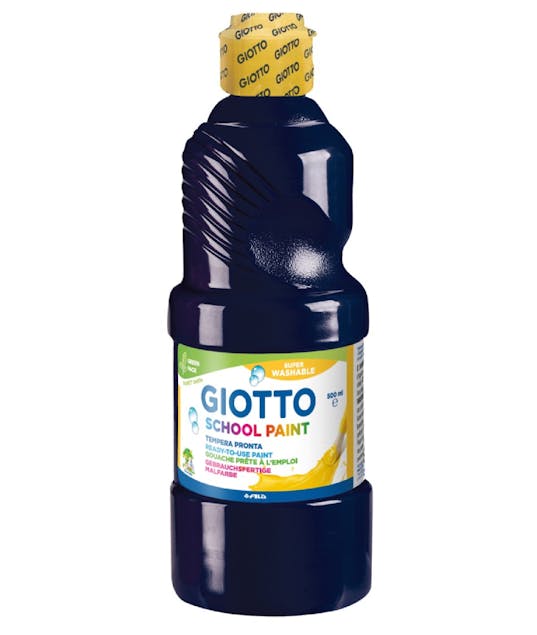 GIOTTO - Giotto Σχολική Τέμπερα Νερού Μαύρο Black School Paint 500ml  535324