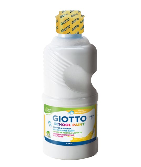 GIOTTO - Giotto Σχολική Τέμπερα Νερού Λευκή White School Paint 250ml  530801