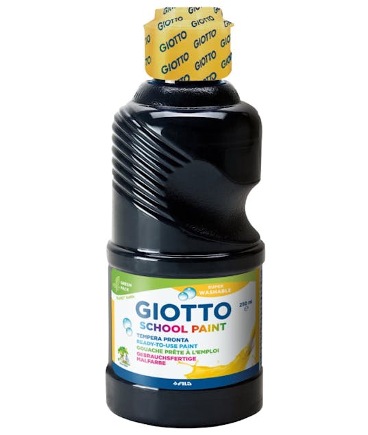 GIOTTO - Giotto Σχολική Τέμπερα Νερού Μαύρο Black School Paint 250ml  530824