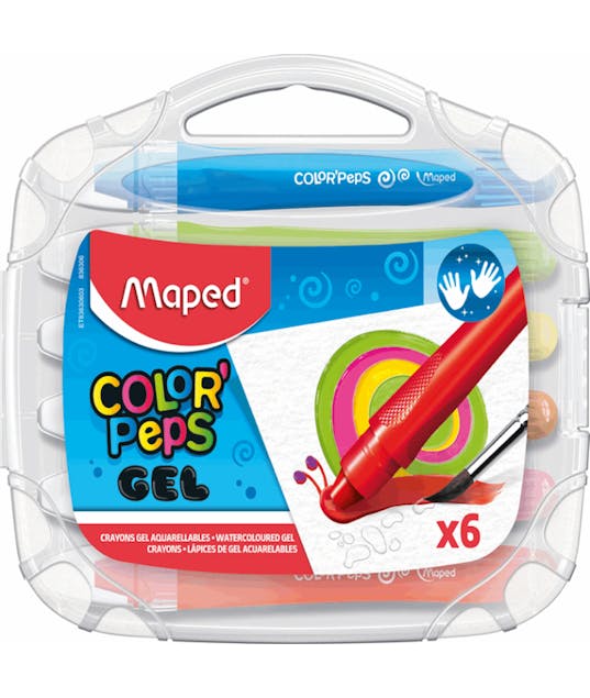 MAPED - Maped Κηρομπογιές Gel Color Peps 6 χρωμάτων 836306 Wax Crayons